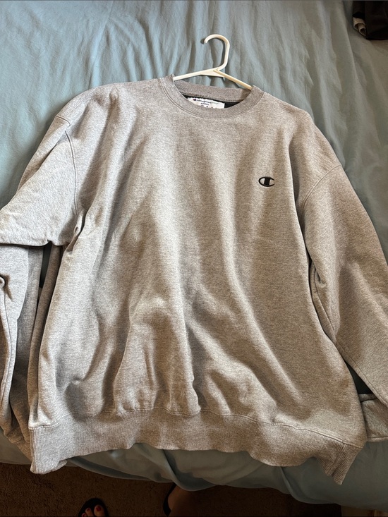 Champion Other - Champion Gray Crewneck Sweatshirt with Small 'C' Chest Logo